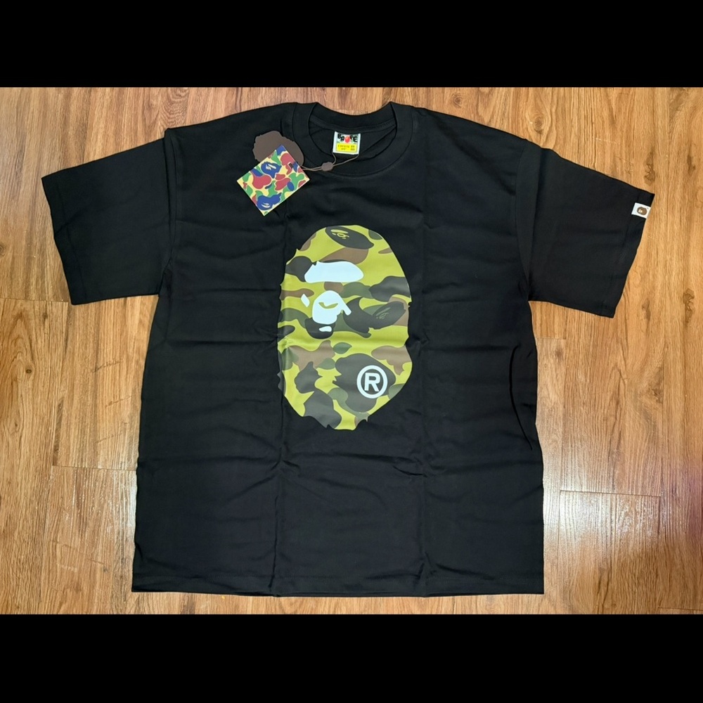 A BATHING APE Black & Green ABC Camo Big Ape T-Shirt size XXL BNWT